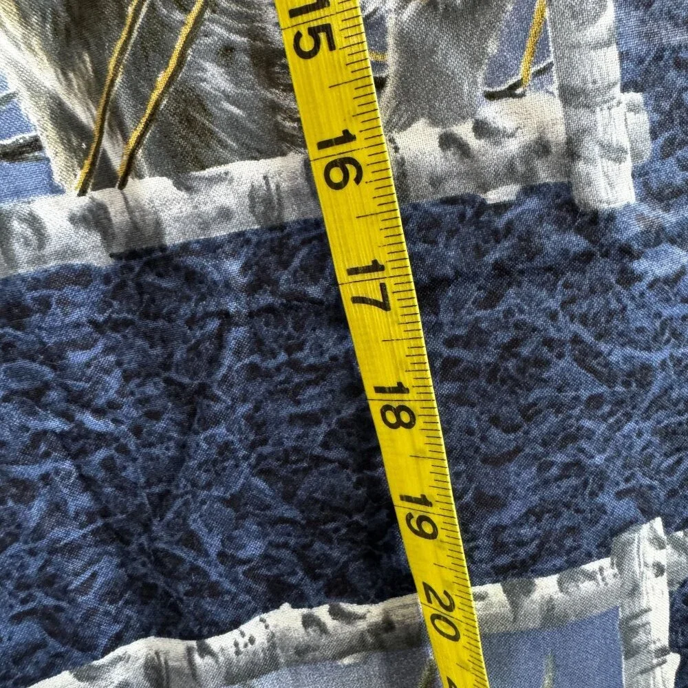 Wolf-Themed Quilted Fabric pillow Panel With Moonlit Forest Design Wildlife - Picture 9 of 10